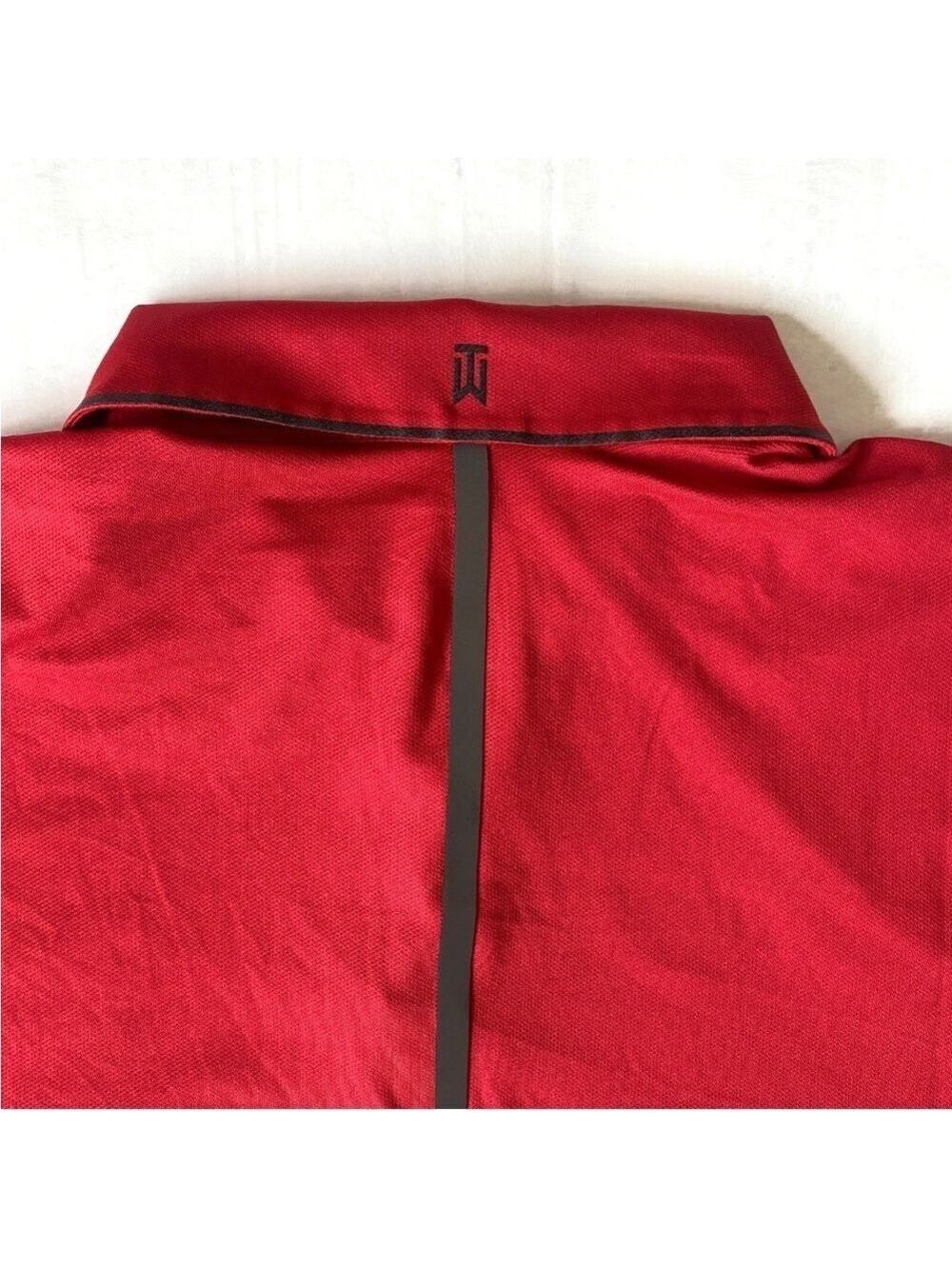 Nike Tiger Woods Dri-Fit Red Golf Polo Men XL 726191-687 - Picture 4 of 13